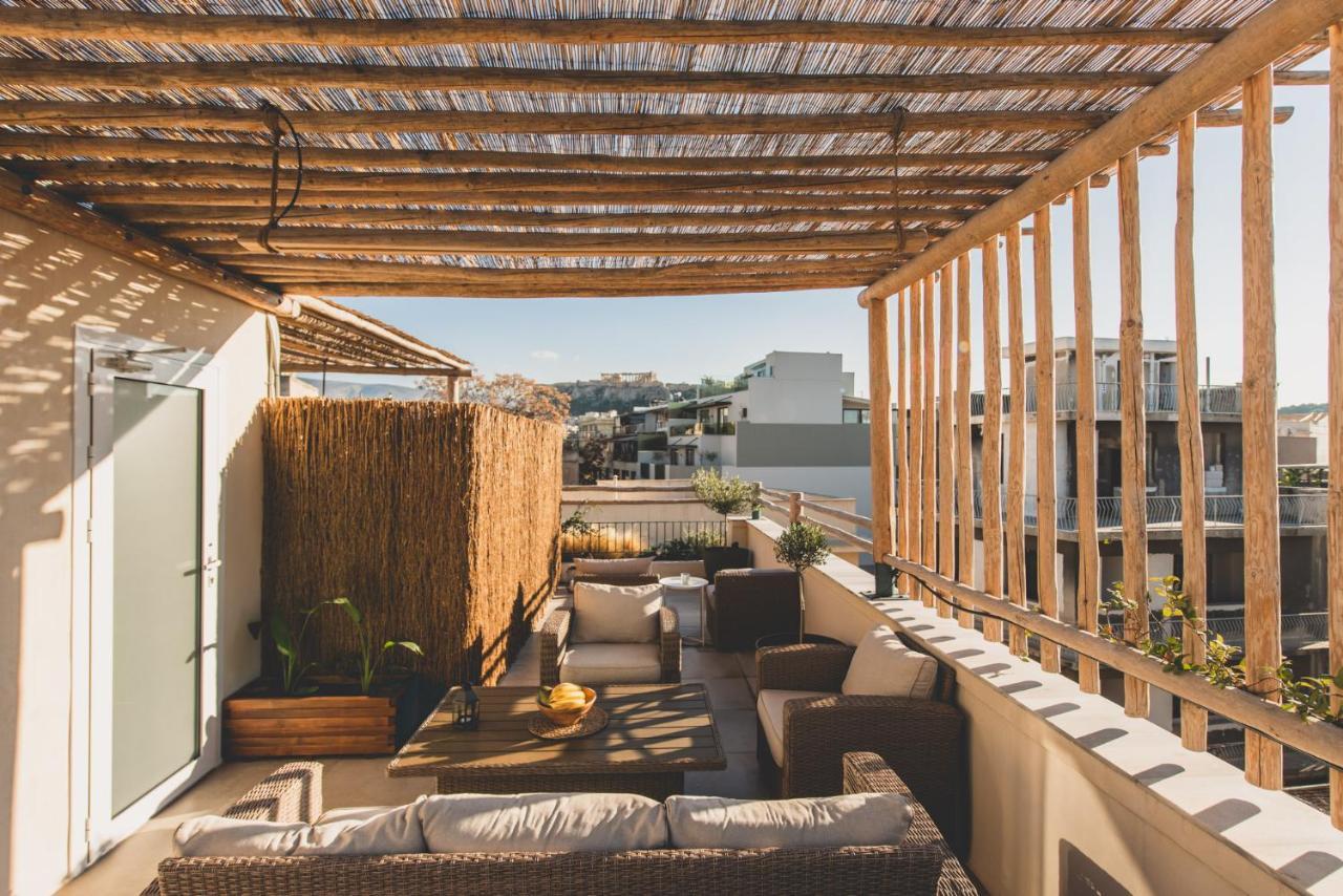 Luxury Apartment With Acropolis View Terrace And Jacuzzi In The Heart Of Athens - Living Stone Azurite ภายนอก รูปภาพ